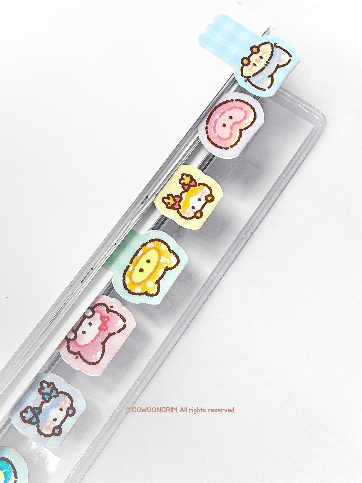 [GO76] Gowoongrim Index Tab Sugar Coating Sticker Sheet - Gowoongrim__korean_sticker_stationery