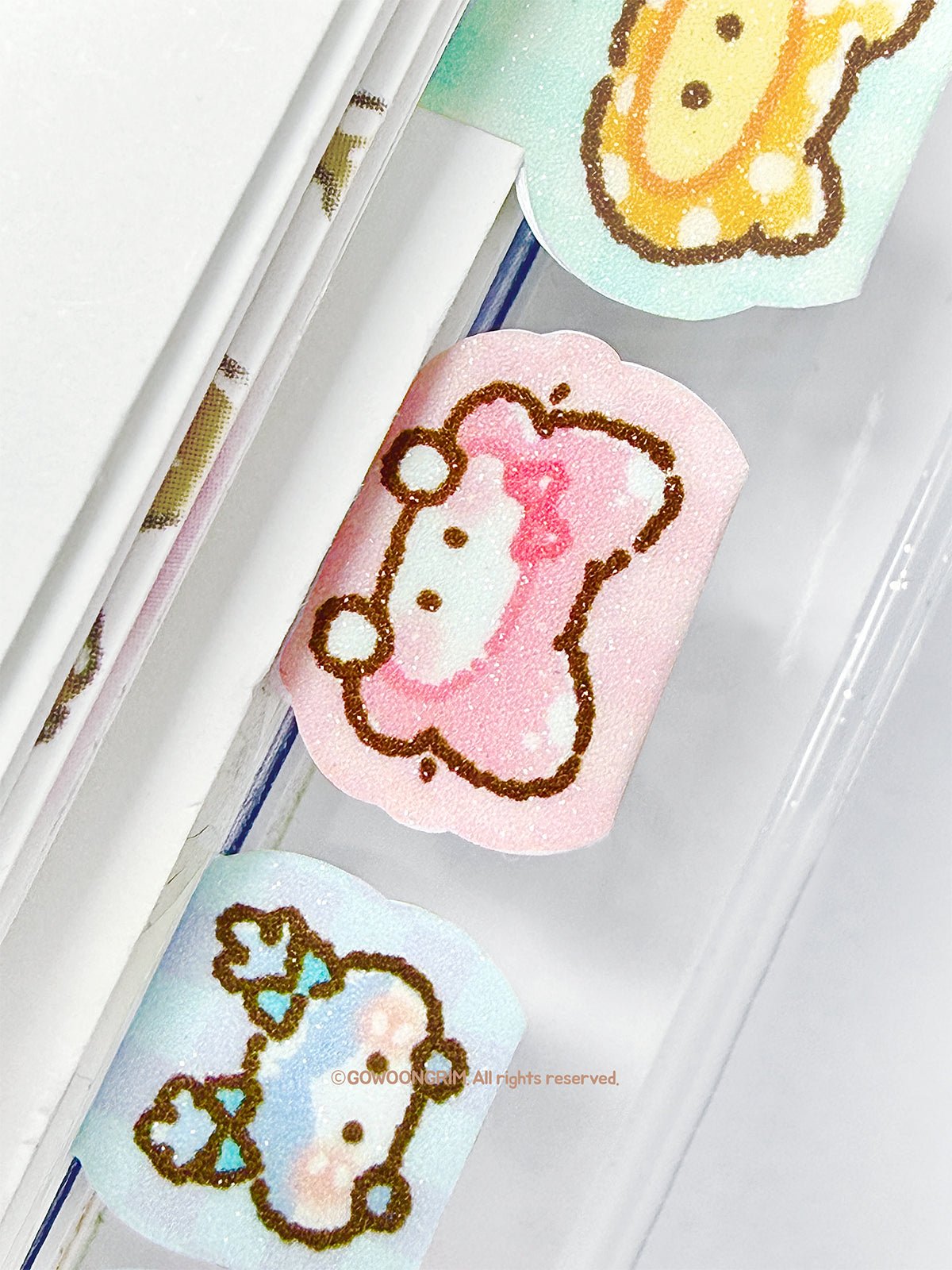 [GO76] Gowoongrim Index Tab Sugar Coating Sticker Sheet - Gowoongrim__korean_sticker_stationery