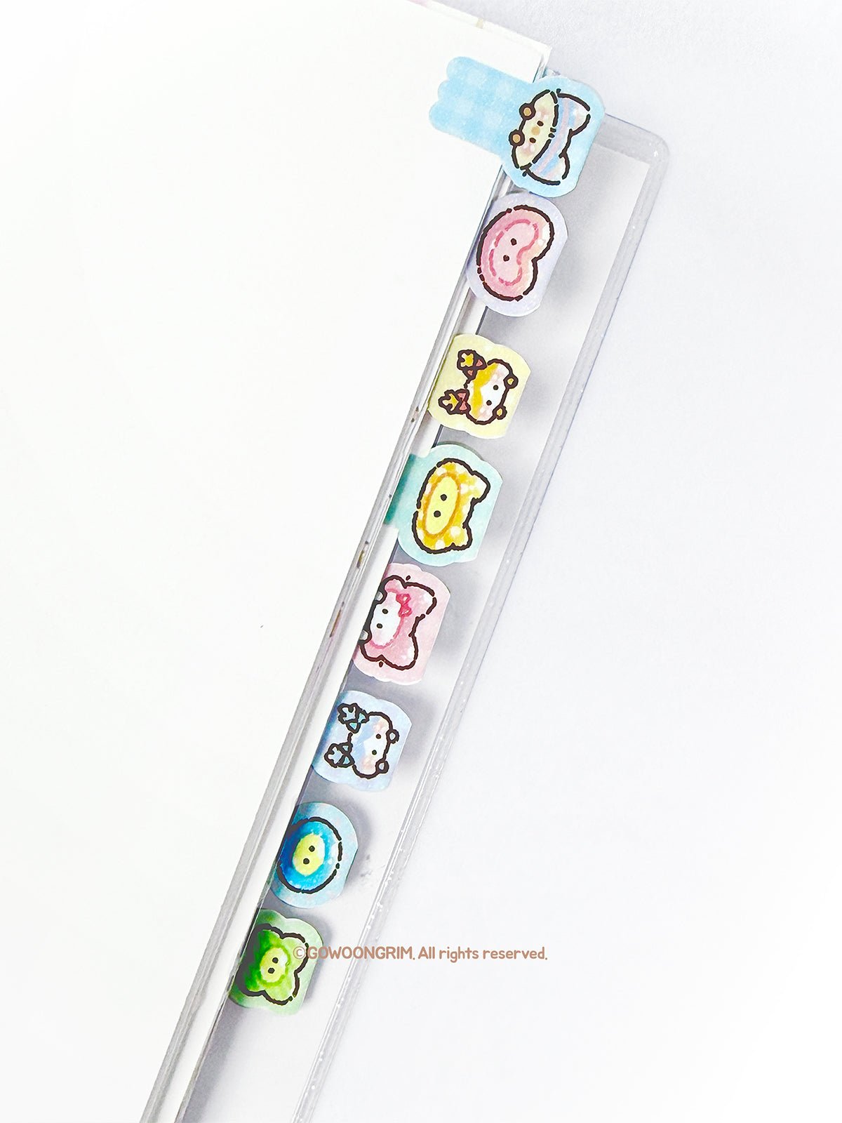 [GO76] Gowoongrim Index Tab Sugar Coating Sticker Sheet - Gowoongrim__korean_sticker_stationery