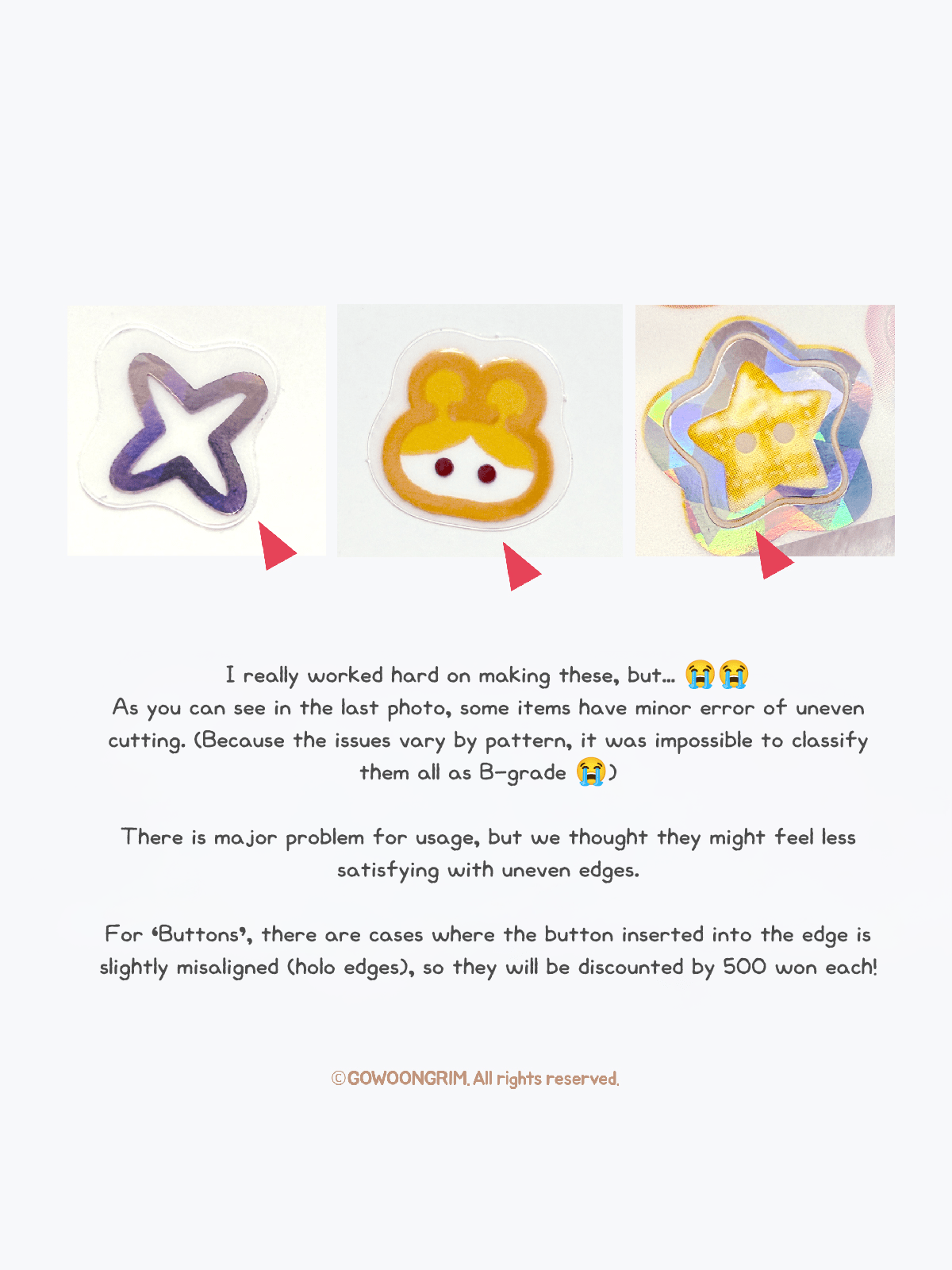 [GO78] Gowoongrim 'Shiny Cotton Candy/Collecting Buttons/Petite Buttons/Snowflake' Kisscut Masking Tape (options) - Gowoongrim_GO78S4 - Snowflake_korean_sticker_stationery
