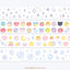[GO78] Gowoongrim 'Shiny Cotton Candy/Collecting Buttons/Petite Buttons/Snowflake' Kisscut Masking Tape (options) - Gowoongrim_GO78S1 - Shiny Cotton Candy_korean_sticker_stationery