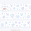 [GO78] Gowoongrim 'Shiny Cotton Candy/Collecting Buttons/Petite Buttons/Snowflake' Kisscut Masking Tape (options) - Gowoongrim_GO78S4 - Snowflake_korean_sticker_stationery