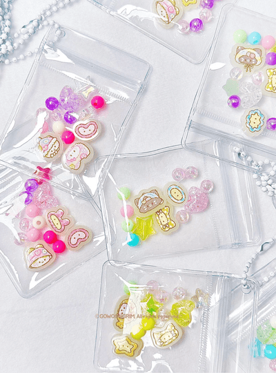 [GO79] Gowoongrim 'Neon Pieces' Keyring (Random Design) - Gowoongrim__korean_sticker_stationery