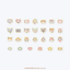 [GO79] Gowoongrim 'Neon Pieces' Keyring (Random Design) - Gowoongrim__korean_sticker_stationery