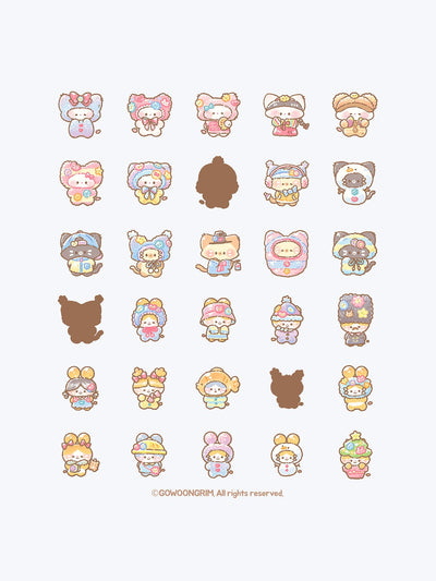 [GO80] Gowoongrim 'OOTD' Random Ddibu Seal - Gowoongrim__korean_sticker_stationery