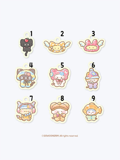 [GO81] Gowoongrim Neon Keyring (options) - Gowoongrim_GO81S1 - (1)_korean_sticker_stationery