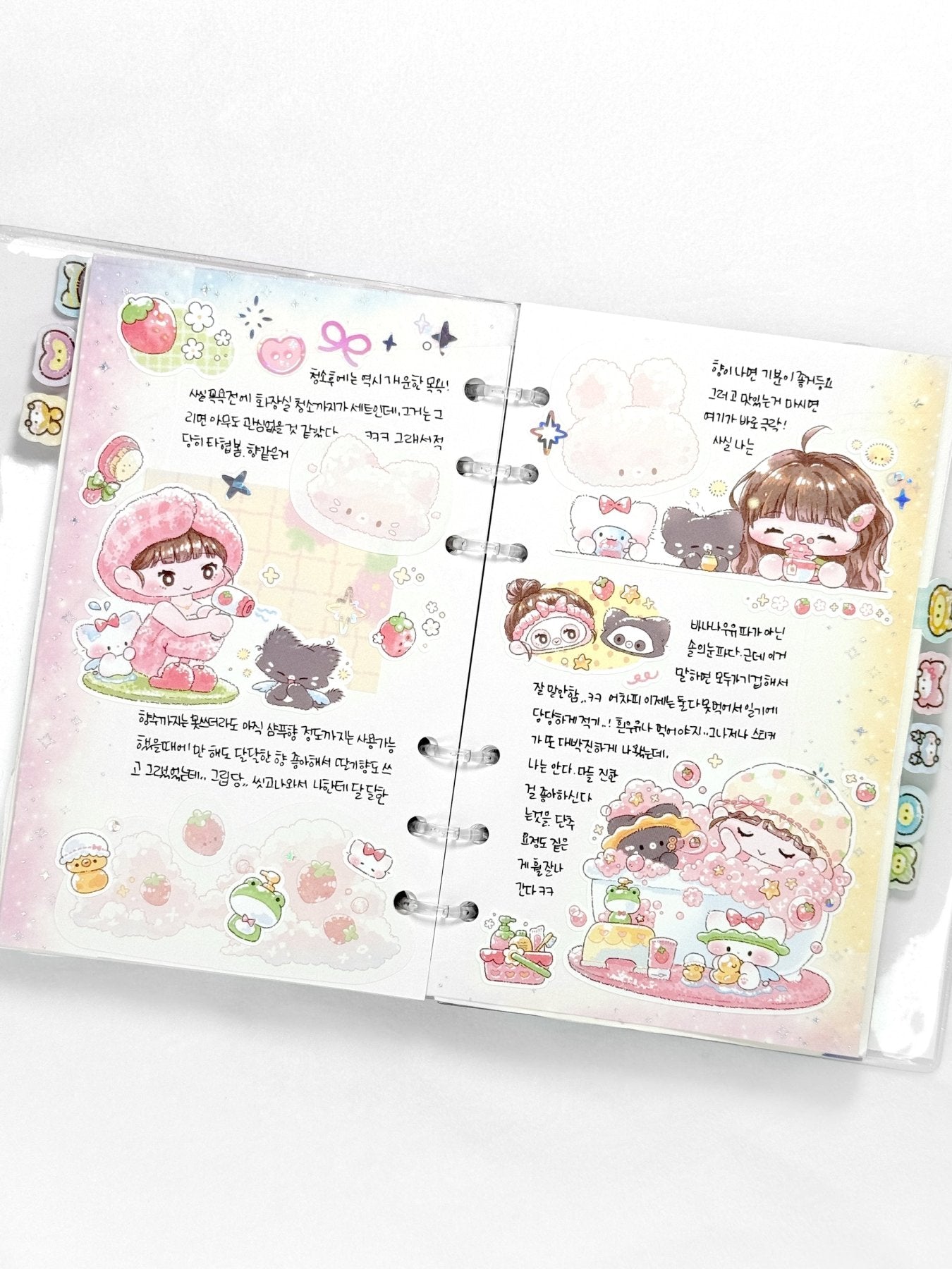 [GO84] NEW Gowoongrim 'Clean up!' Sticker Pack (Pack/Singles) - Gowoongrim_GO84S2 - Strawbery Scented Bath_korean_sticker_stationery