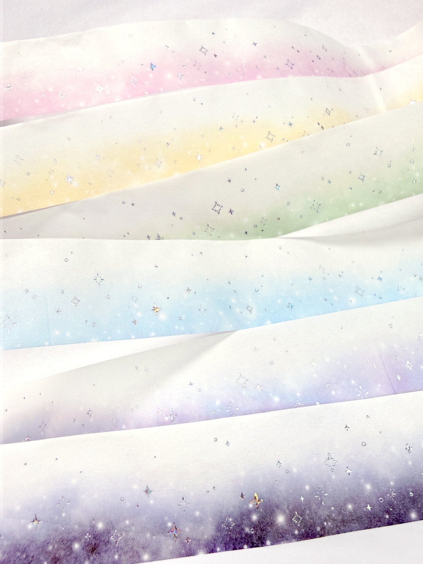 [GO85] NEW Gowoongrim 'Soft Blend' Silver Foil Masking Tapes (options) - Gowoongrim_GO85S4 - Sky (Blue)_korean_sticker_stationery