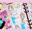 [GP03] NEW Ghost Peach 'Pink Apple Girl' Sticker Sheet - Ghost Peach__korean_sticker_stationery