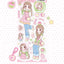 [GP03] NEW Ghost Peach 'Pink Apple Girl' Sticker Sheet - Ghost Peach__korean_sticker_stationery