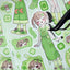 [GP05] NEW Ghost Peach 'Clover Friends' Sticker Sheet - Ghost Peach__korean_sticker_stationery