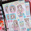 [GP08] NEW RESTOCK Ghost Peach 'Mongle Pink Lookbook' Sticker Sheet - Ghost Peach__korean_sticker_stationery