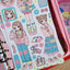 [GP08] NEW RESTOCK Ghost Peach 'Mongle Pink Lookbook' Sticker Sheet - Ghost Peach__korean_sticker_stationery