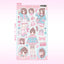[GP09] NEW RESTOCK Ghost Peach 'Fluffy Soda Lookbook' Sticker Sheet - Ghost Peach__korean_sticker_stationery