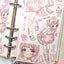 [GP12] NEW RESTOCK Ghost Peach 'Pink Bear Angel' Sticker Sheet - Ghost Peach__korean_sticker_stationery