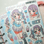 [GP13] NEW Ghost Peach 'Lavender Blue Frill' Sticker Sheet - Ghost Peach__korean_sticker_stationery