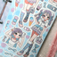 [GP13] NEW Ghost Peach 'Lavender Blue Frill' Sticker Sheet - Ghost Peach__korean_sticker_stationery