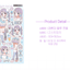 [GP13] NEW Ghost Peach 'Lavender Blue Frill' Sticker Sheet - Ghost Peach__korean_sticker_stationery