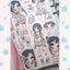 [GP14] NEW RESTOCK Ghost Peach 'Cotton Blue Peach' Sticker Sheet - Ghost Peach__korean_sticker_stationery