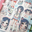 [GP14] NEW RESTOCK Ghost Peach 'Cotton Blue Peach' Sticker Sheet - Ghost Peach__korean_sticker_stationery