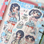 [GP14] NEW RESTOCK Ghost Peach 'Cotton Blue Peach' Sticker Sheet - Ghost Peach__korean_sticker_stationery