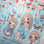 [GP16] NEW RESTOCK Ghost Peach 'Blue Plaid Lookbook' Sticker Sheet - Ghost Peach__korean_sticker_stationery