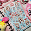 [GP16] NEW RESTOCK Ghost Peach 'Blue Plaid Lookbook' Sticker Sheet - Ghost Peach__korean_sticker_stationery