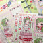 [GP17] NEW RESTOCK Ghost Peach 'Strawberry Parfait Style' Sticker Sheet - Ghost Peach__korean_sticker_stationery