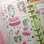 [GP17] NEW RESTOCK Ghost Peach 'Strawberry Parfait Style' Sticker Sheet - Ghost Peach__korean_sticker_stationery