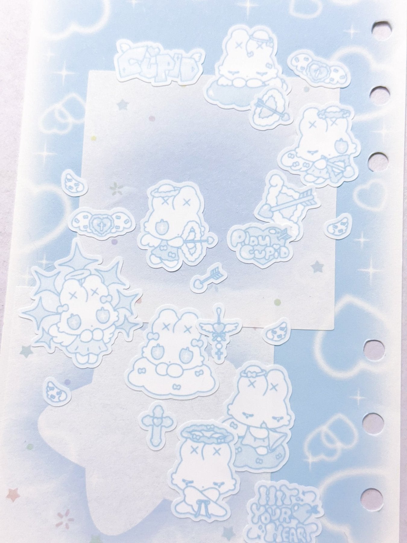 [HM06] NEW Henimani 'TITIS' Sticker Sheets (options) - Henimani_HM06S3 - Cupid Titis (Pink)_korean_sticker_stationery