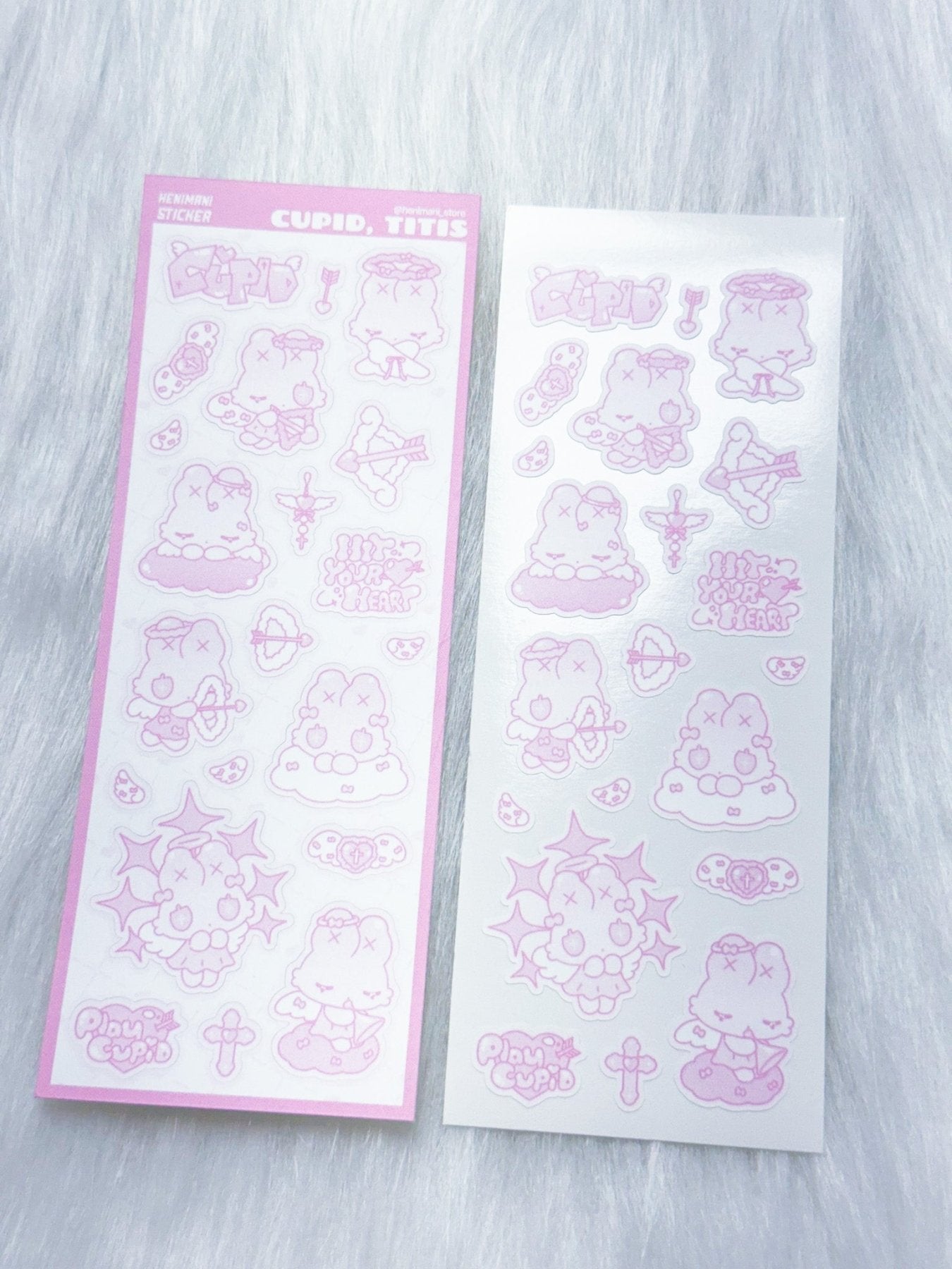 [HM06] NEW Henimani 'TITIS' Sticker Sheets (options) - Henimani_HM06S3 - Cupid Titis (Pink)_korean_sticker_stationery