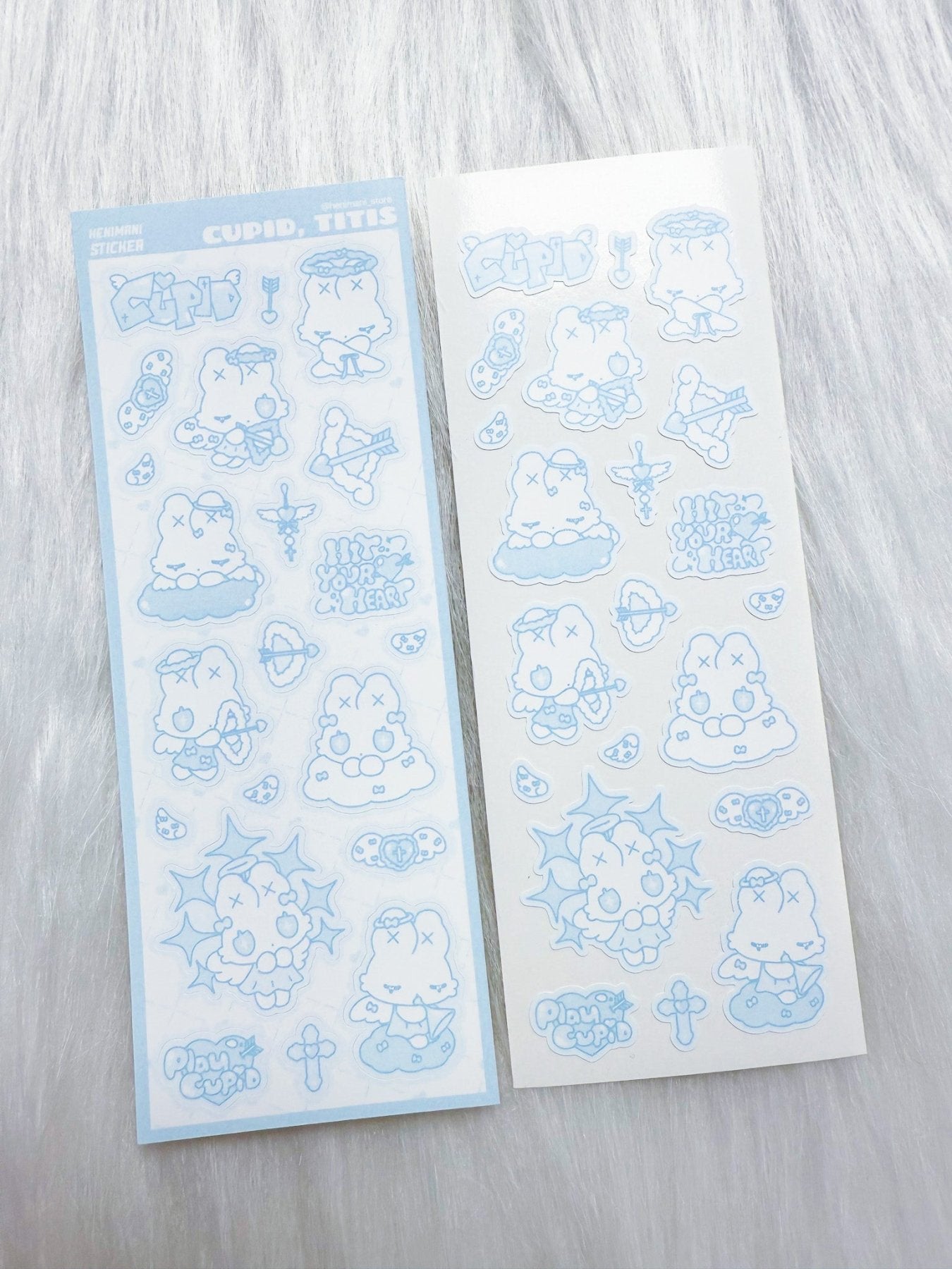 [HM06] NEW Henimani 'TITIS' Sticker Sheets (options) - Henimani_HM06S3 - Cupid Titis (Pink)_korean_sticker_stationery