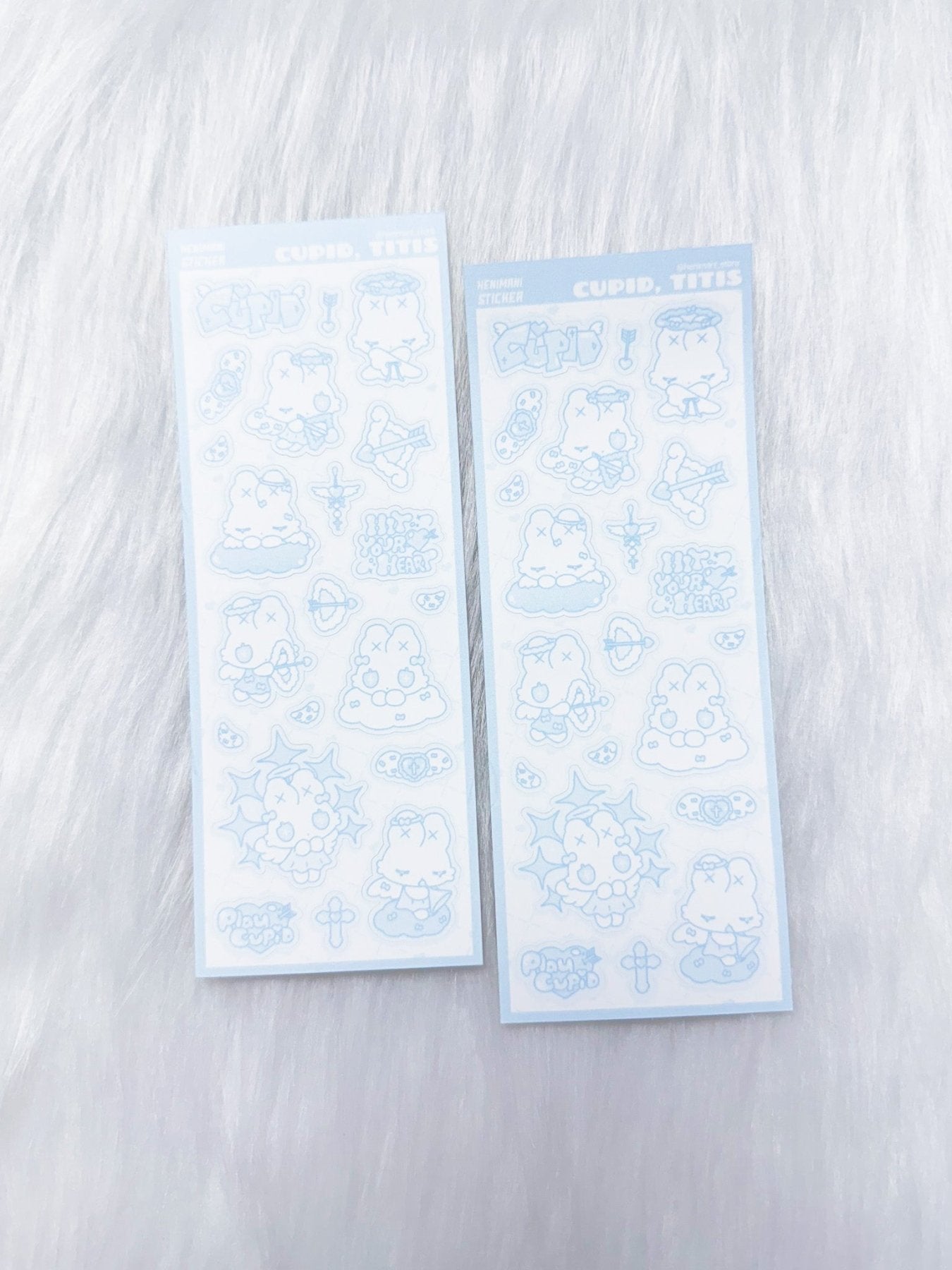 [HM06] NEW Henimani 'TITIS' Sticker Sheets (options) - Henimani_HM06S2 - Cupid Titis (Sky)_korean_sticker_stationery