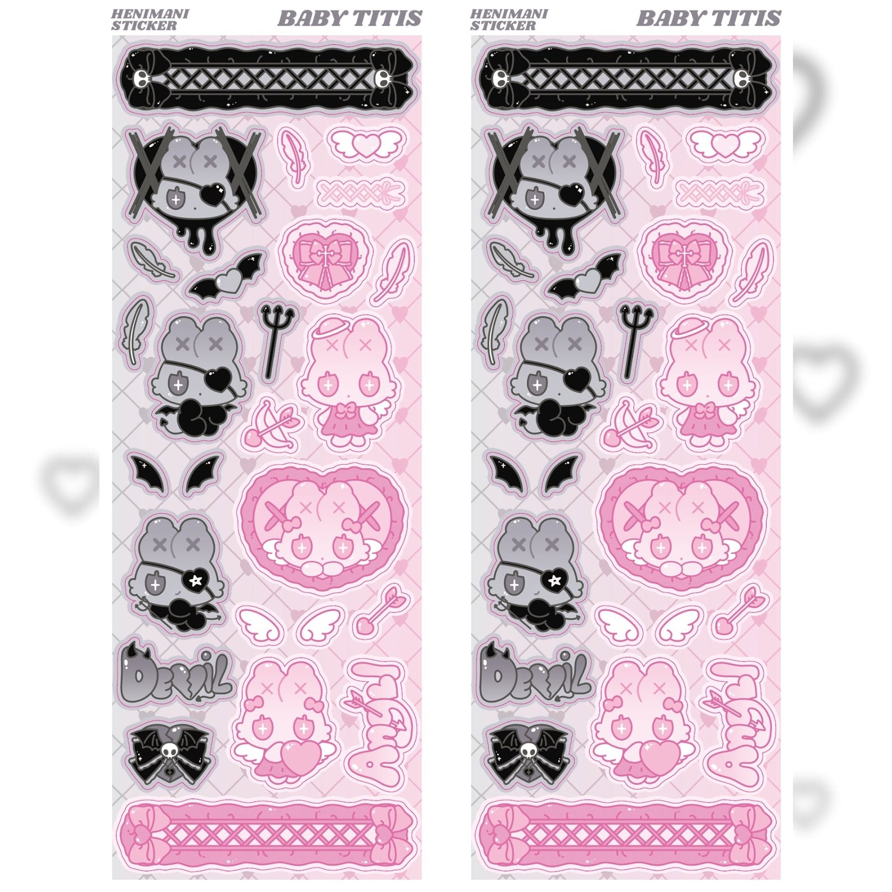 [HM06] NEW Henimani 'TITIS' Sticker Sheets (options) - Henimani_HM06S1 - Baby Titis_korean_sticker_stationery