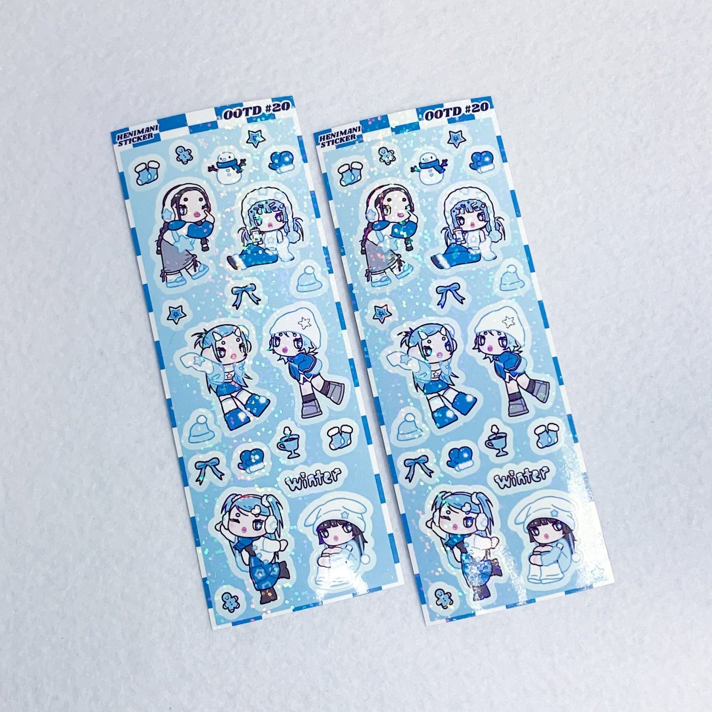 [HM08] NEW Henimani 'OOTD 20' Sticker Sheet - Henimani__korean_sticker_stationery