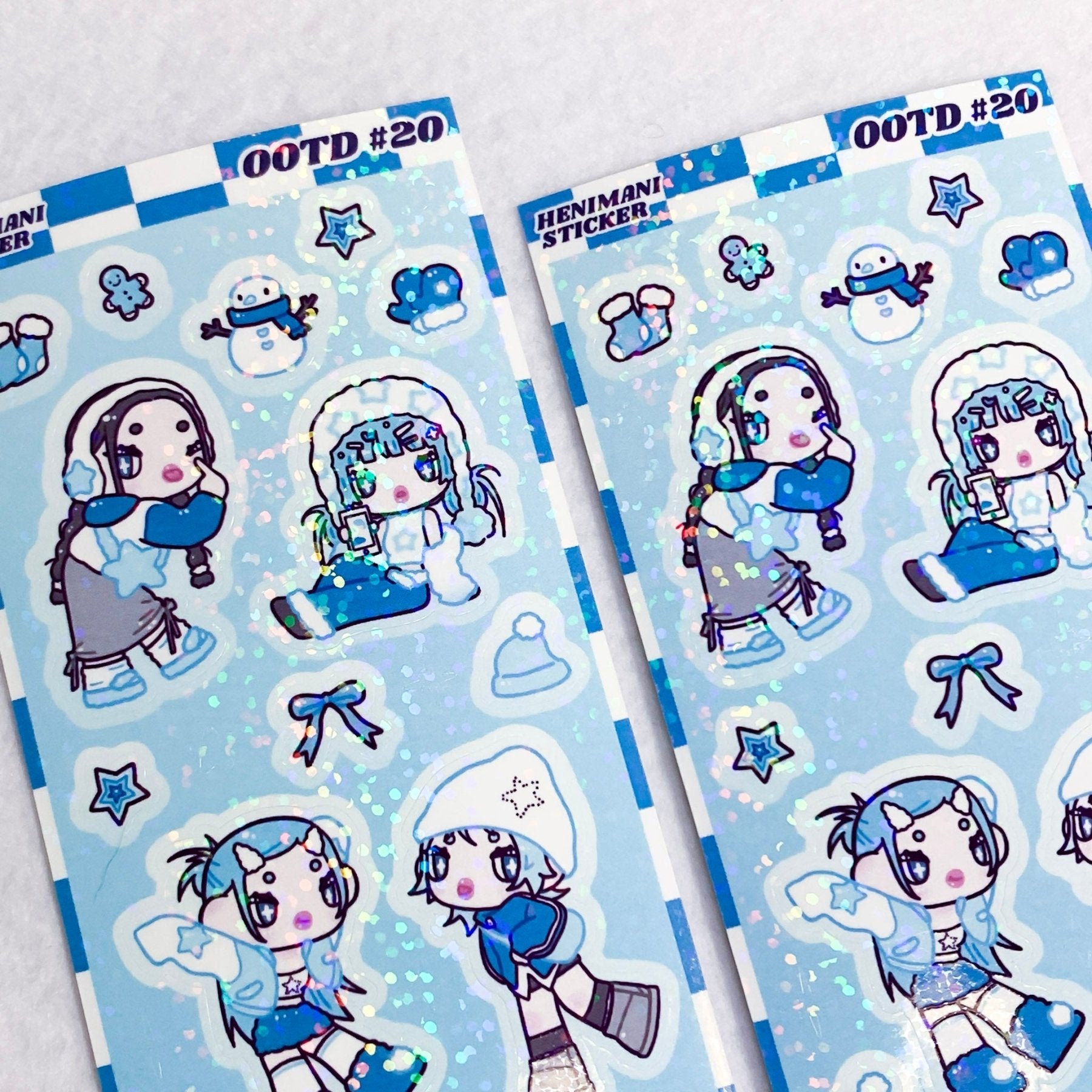 [HM08] NEW Henimani 'OOTD 20' Sticker Sheet - Henimani__korean_sticker_stationery