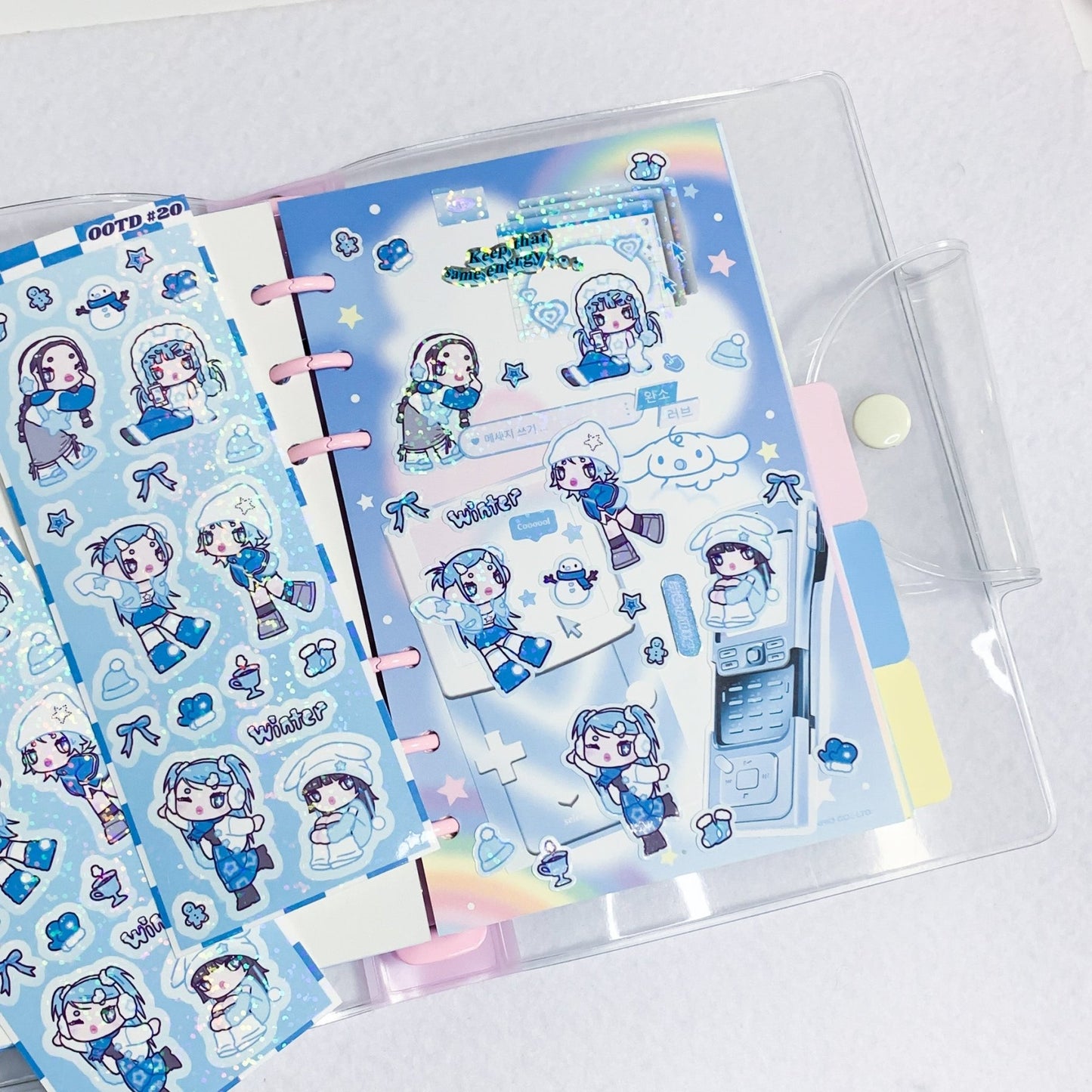 [HM08] NEW Henimani 'OOTD 20' Sticker Sheet - Henimani__korean_sticker_stationery