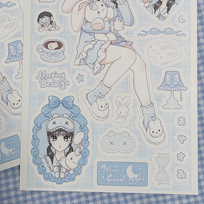 [HM09] NEW Henimani 'Sweet Dream' Sticker Sheet - Henimani__korean_sticker_stationery
