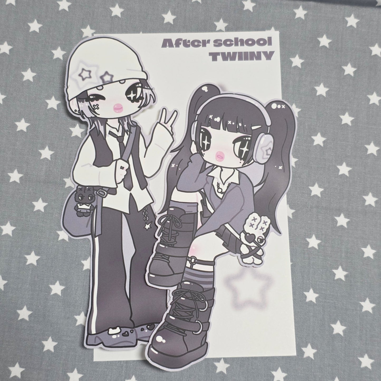 [HM12] NEW Henimani 'After school TWINNY' Sticker Sheet - Henimani__korean_sticker_stationery