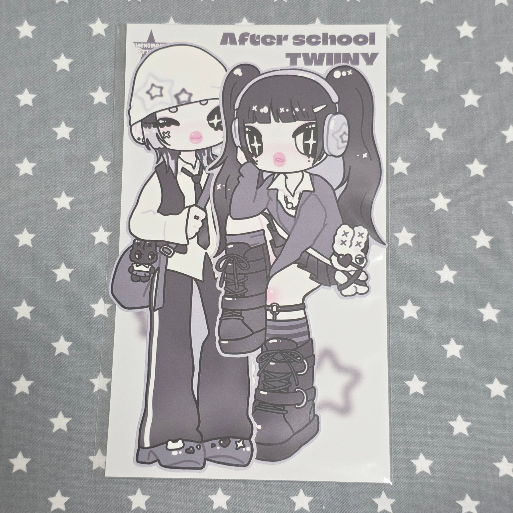 [HM12] NEW Henimani 'After school TWINNY' Sticker Sheet - Henimani__korean_sticker_stationery