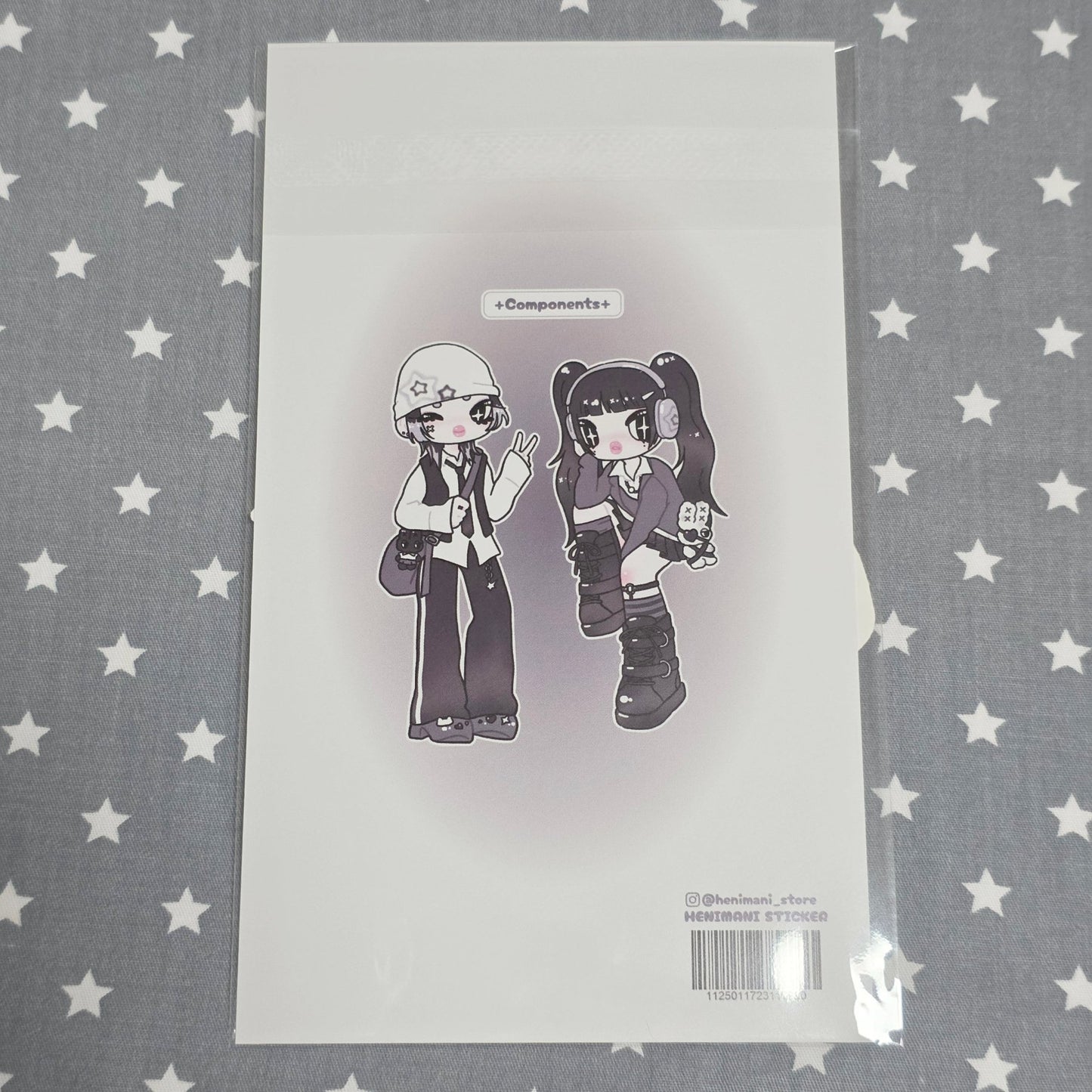 [HM12] NEW Henimani 'After school TWINNY' Sticker Sheet - Henimani__korean_sticker_stationery