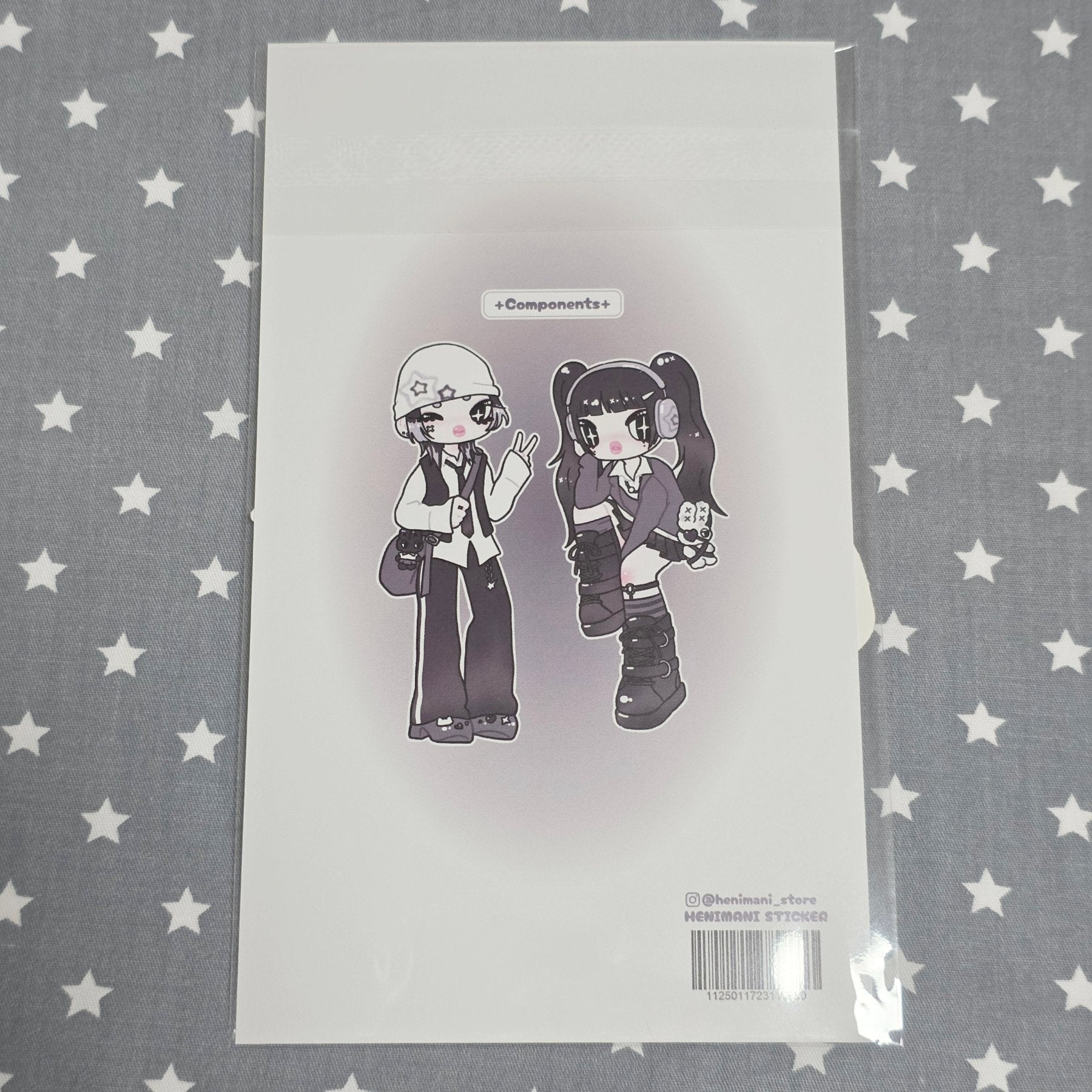 [HM12] NEW Henimani 'After school TWINNY' Sticker Sheet - Henimani__korean_sticker_stationery