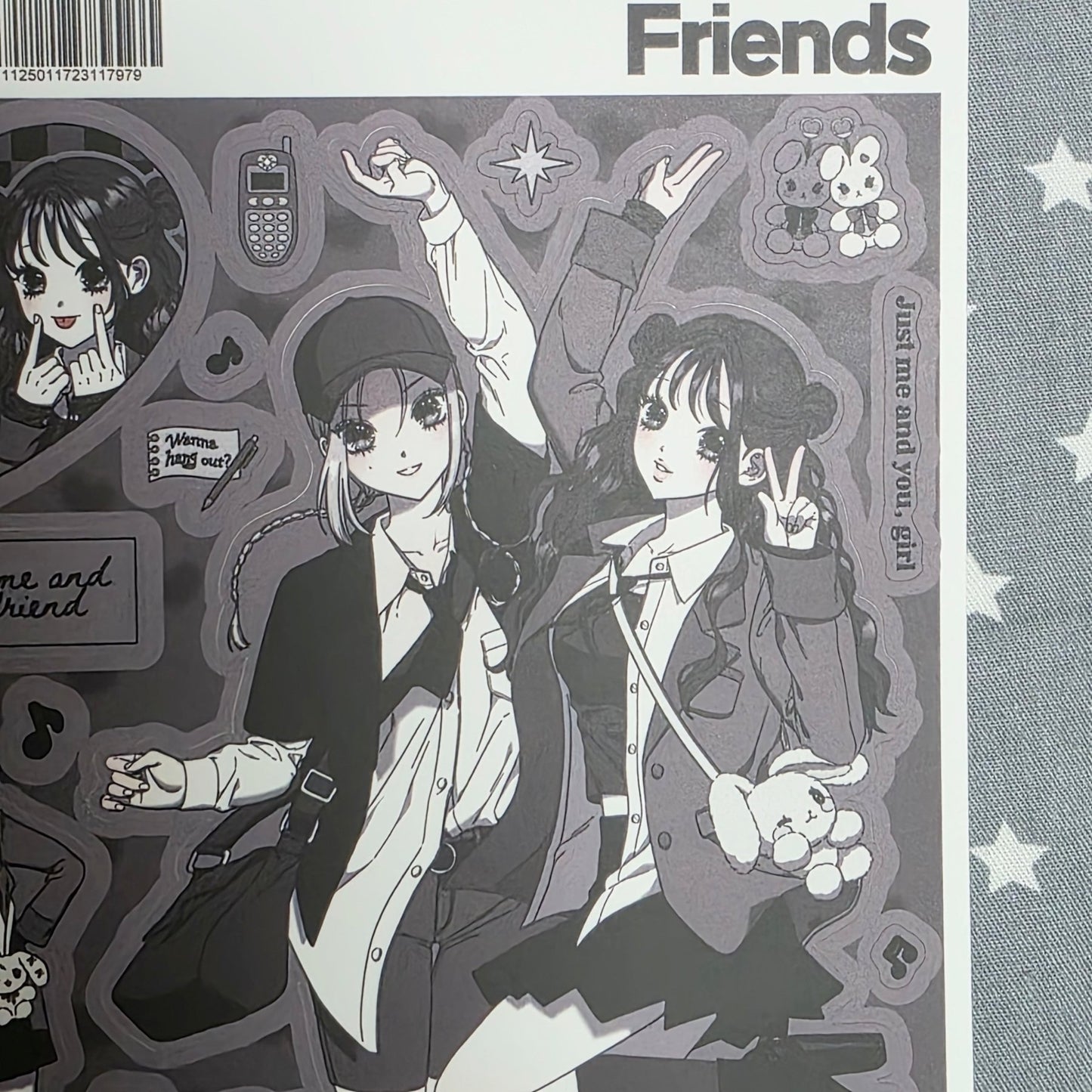 [HM13] NEW Henimani 'Friends' Sticker Sheet - Henimani__korean_sticker_stationery