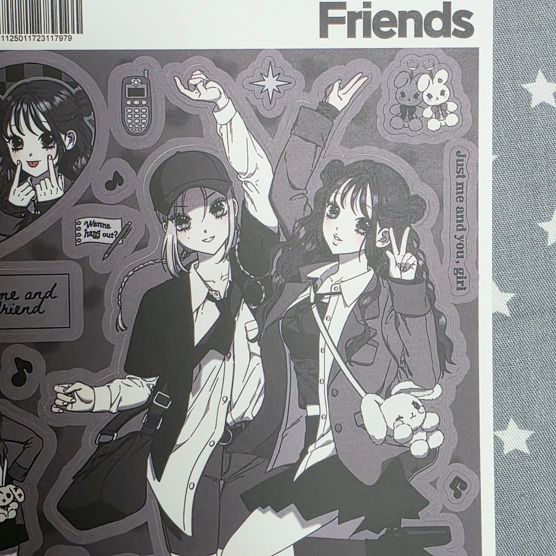 [HM13] NEW Henimani 'Friends' Sticker Sheet - Henimani__korean_sticker_stationery
