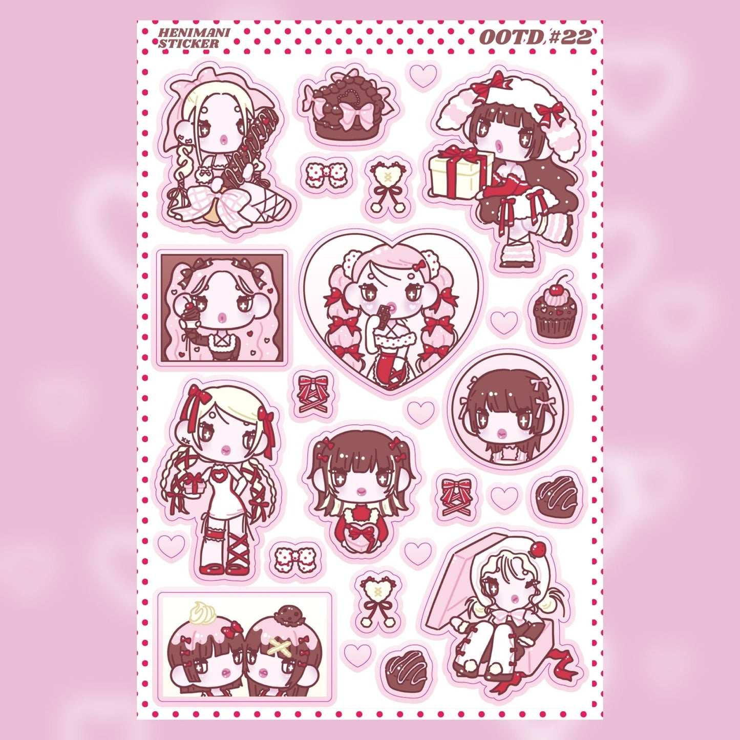 [HM15] NEW Henimani 'OOTD 22' Sticker Sheet - Henimani__korean_sticker_stationery