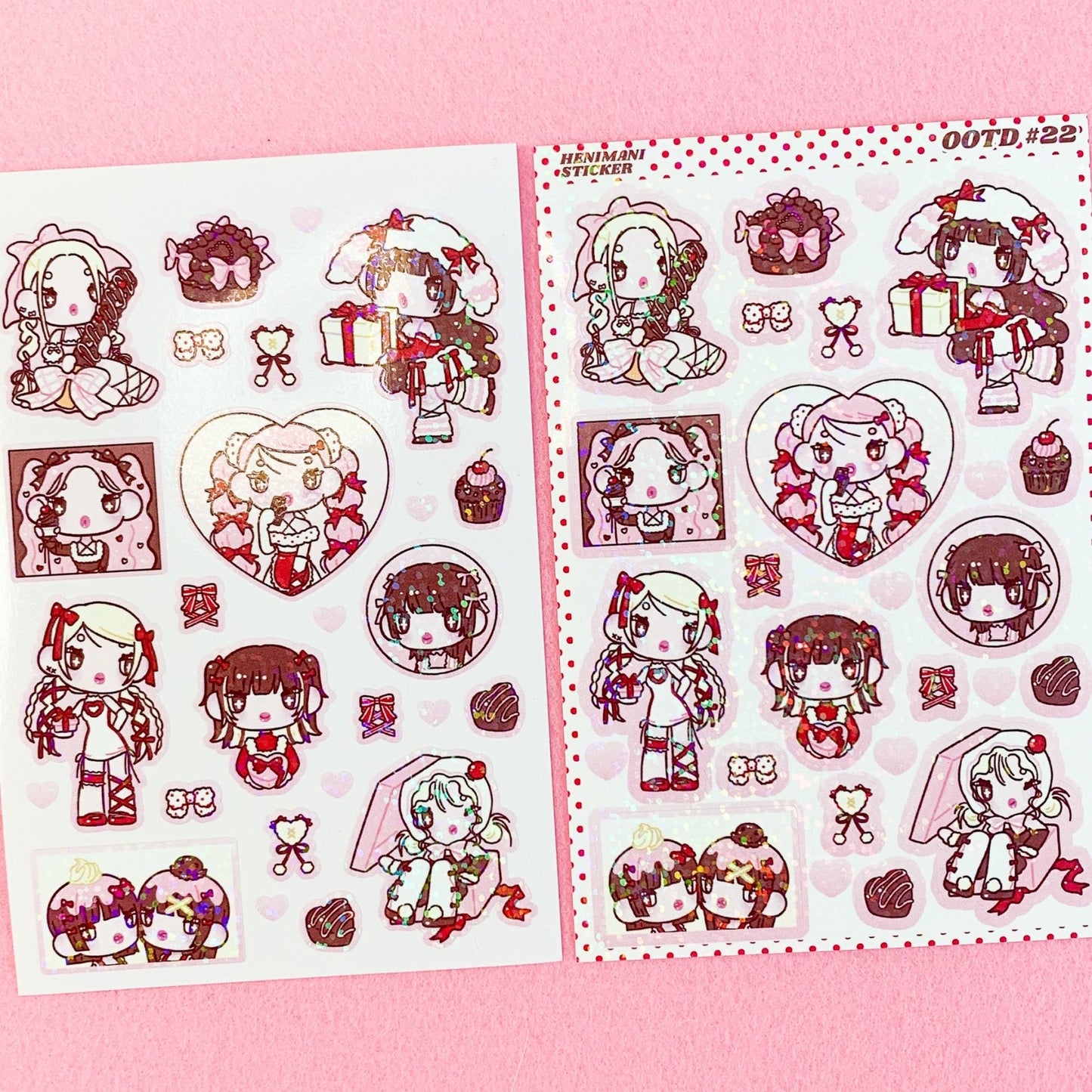 [HM15] NEW Henimani 'OOTD 22' Sticker Sheet - Henimani__korean_sticker_stationery