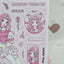[HM17] NEW Henimani 'Pink Rose' Sticker Sheet - Henimani__korean_sticker_stationery