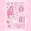 [HM17] NEW Henimani 'Pink Rose' Sticker Sheet - Henimani__korean_sticker_stationery