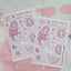 [HM17] NEW Henimani 'Pink Rose' Sticker Sheet - Henimani__korean_sticker_stationery