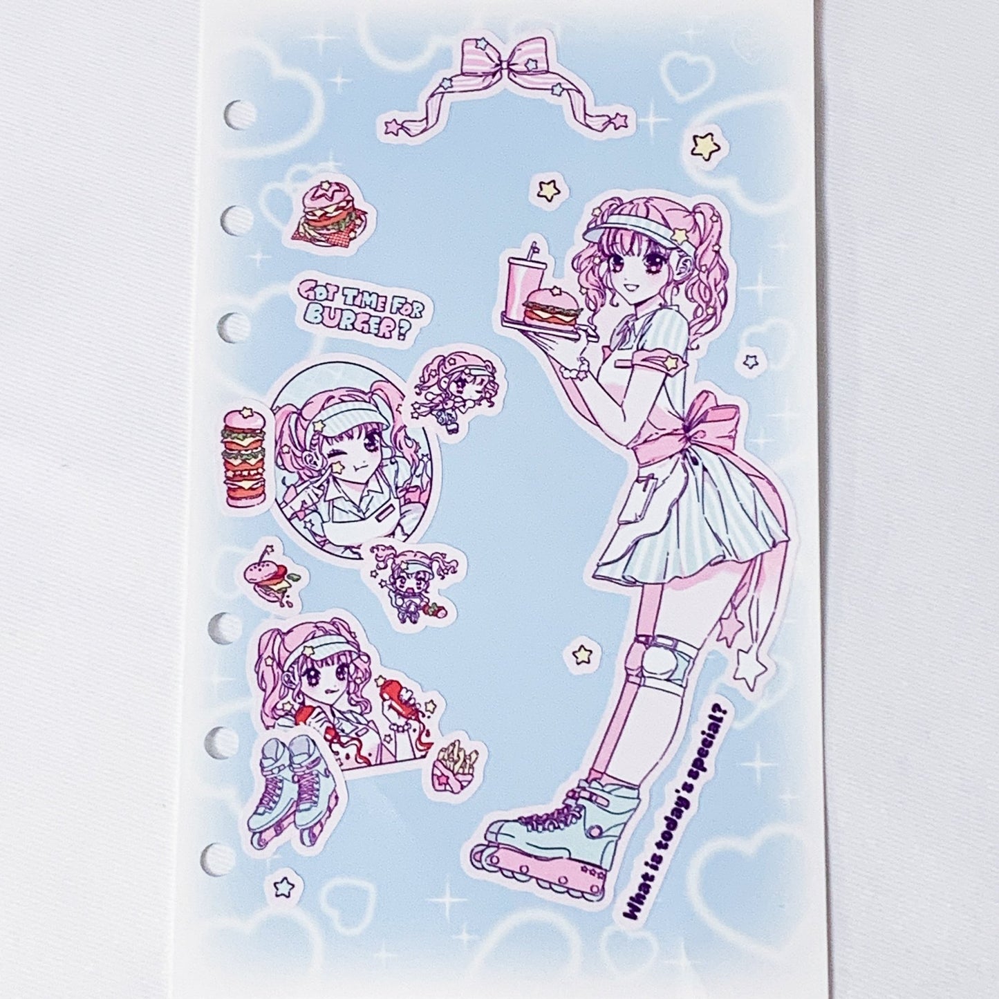 [HM18] NEW Henimani 'Special Menu' Sticker Sheet - Henimani__korean_sticker_stationery